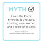 Myth image - Learning the facts about infertility from ACOG - affecting men and women