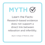 Myth from Baylor College of Medicine, stress and infertility